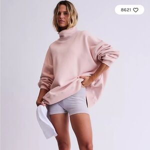 free people Cut Above Mockneck Sweatshirt